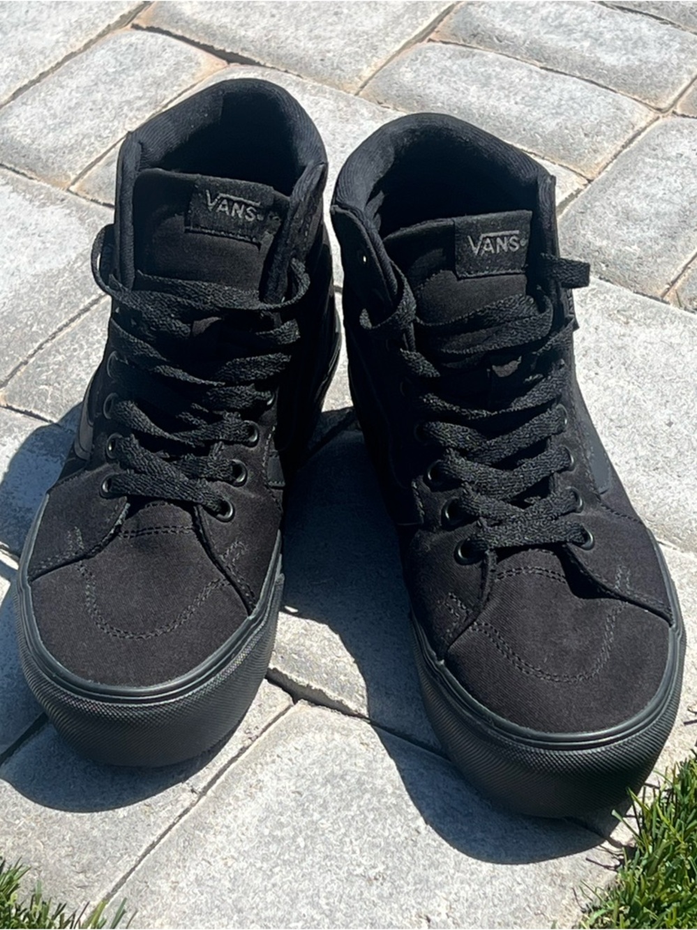 Vans SK8 Women’s  Black High-Top Canvas Sneakers New NWT